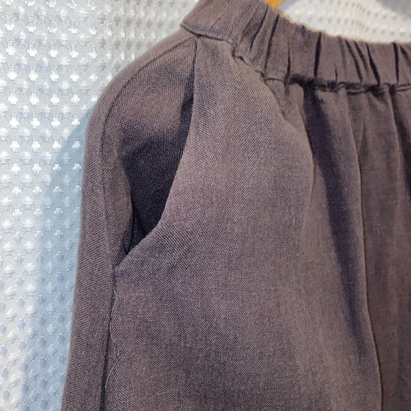 Women’s Asian brand 100%‎ Linen brown elastic waist maxi skirt size small - Picture 11 of 16